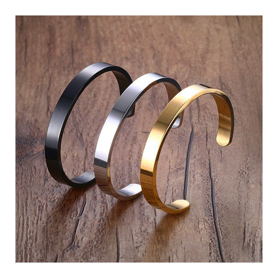 Buy 3-PACK Luigi Ricci Stainless steel Titanium bangle bracelets for Men