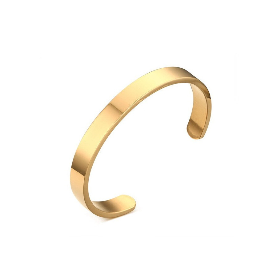 Buy Luigi Ricci Stainless steel Titanium bangle bracelet for Men Gold