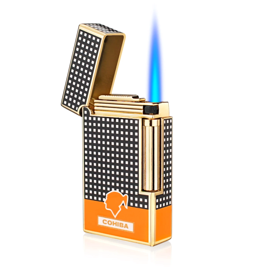 Kvalitets Jet Lighter Orange Af Derui - Cigar-Og Cigaret Jet Flint Lighter Og Stormlighter Med Cigar Punch 
