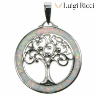Buy Luigi Ricci 925 Silver Jewelry With White Snow Opal Stone Online