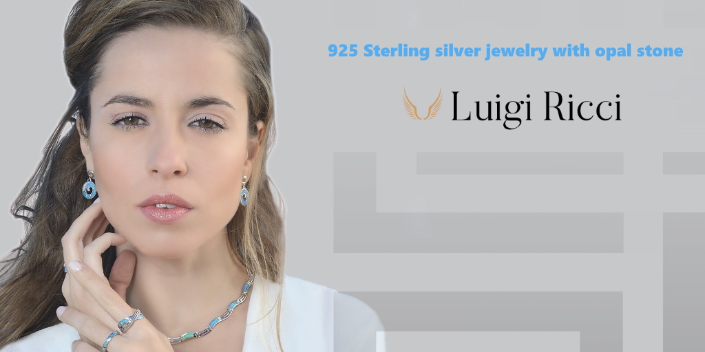 925 Sterling silver jewelry with opal stone